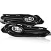 Spec-D Tuning Clear Lens Fog Lights + H8 Bulbs + Switch Included Compatible with Honda HR-V 2016-2018 L+R Pair Assembly