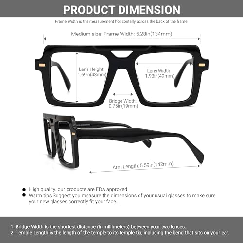 Image of VOOGLAM Aviator Blue Light Blocking Glasses for Men Women Anti UV Eyestrain Eyewear Irwin