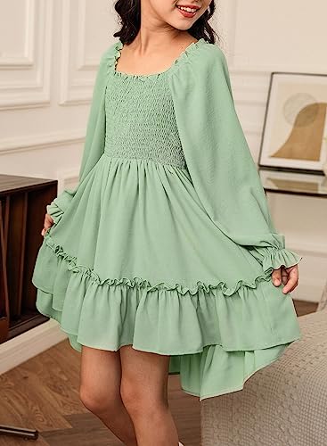 blibean Tween Girls High Low Hem Dresses Size 4-15 Years4