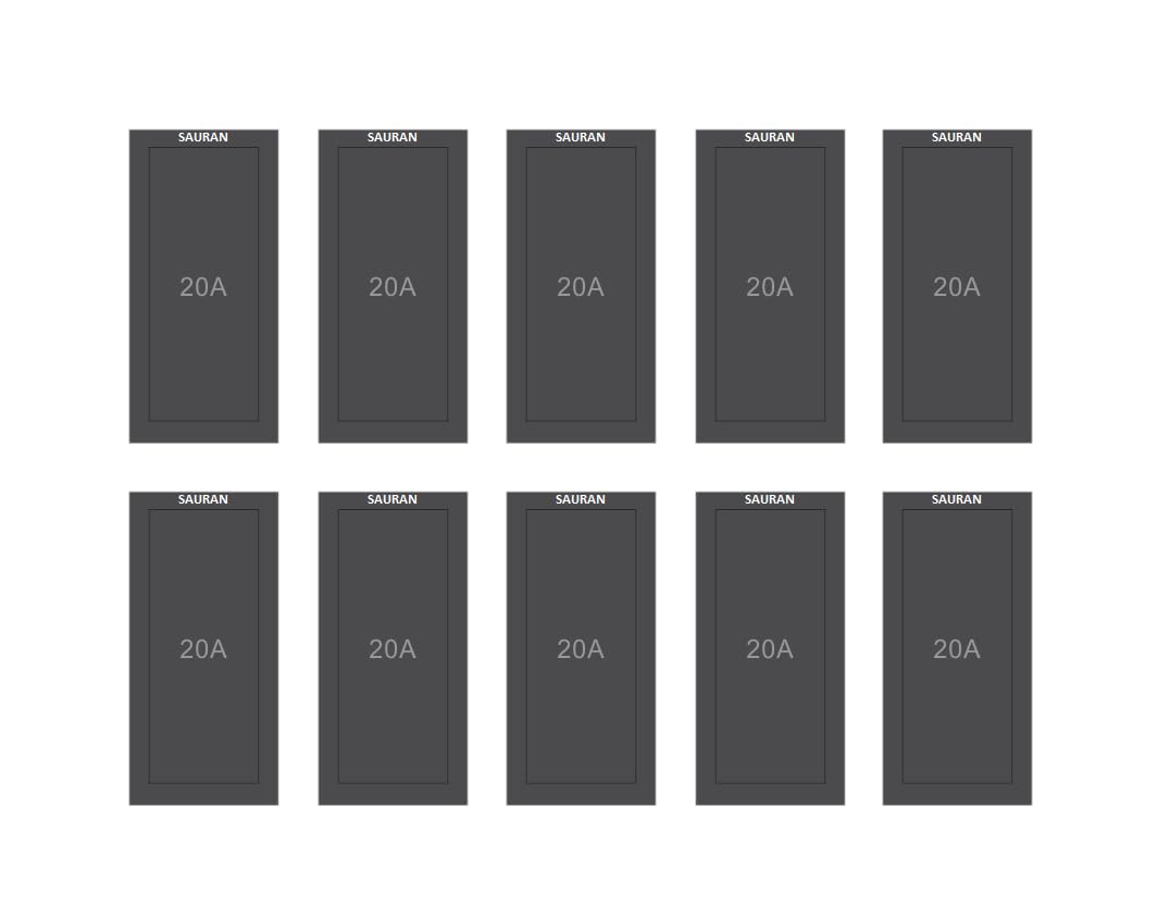 SAURAN Electrical Switch, Basic Home Power Control 20A 1 Way Black Switch Modular (10)-picture-23