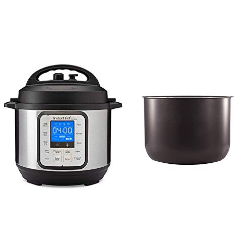 Instant Pot Duo Nova 7-in-1 Electric Pressure Cooker, Sterilizer, Slow Cooker, Rice Cooker, Steamer, Saute, Yogurt Maker and Warmer, 3 Quart, 12 One-Touch Programs & 3 Quart Ceramic Pot
