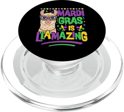 Mardi Gras es Llamazing PopSockets PopGrip para MagSafe