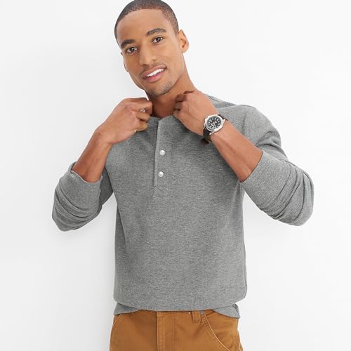 Lands' End Men's Long Sleeve Thermal Waffle Henley3