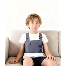 Pediatric Broken Rib Brace Adjustable Chest Support Belt Rib Protector Compression Wrap with Shoulder Straps for Children Chest Circum19.627.5