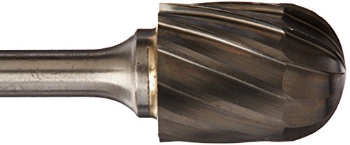 Image of Drill America SC-7NF Carbide Burr /Rotary File Cylindrical Radius End None-Ferrous for Aluminum 3 /4 inch Dia. x 1 inch Cut Length with 1 /4 inch Shank and 2-3 /4 inch Overall Length, DUL Series