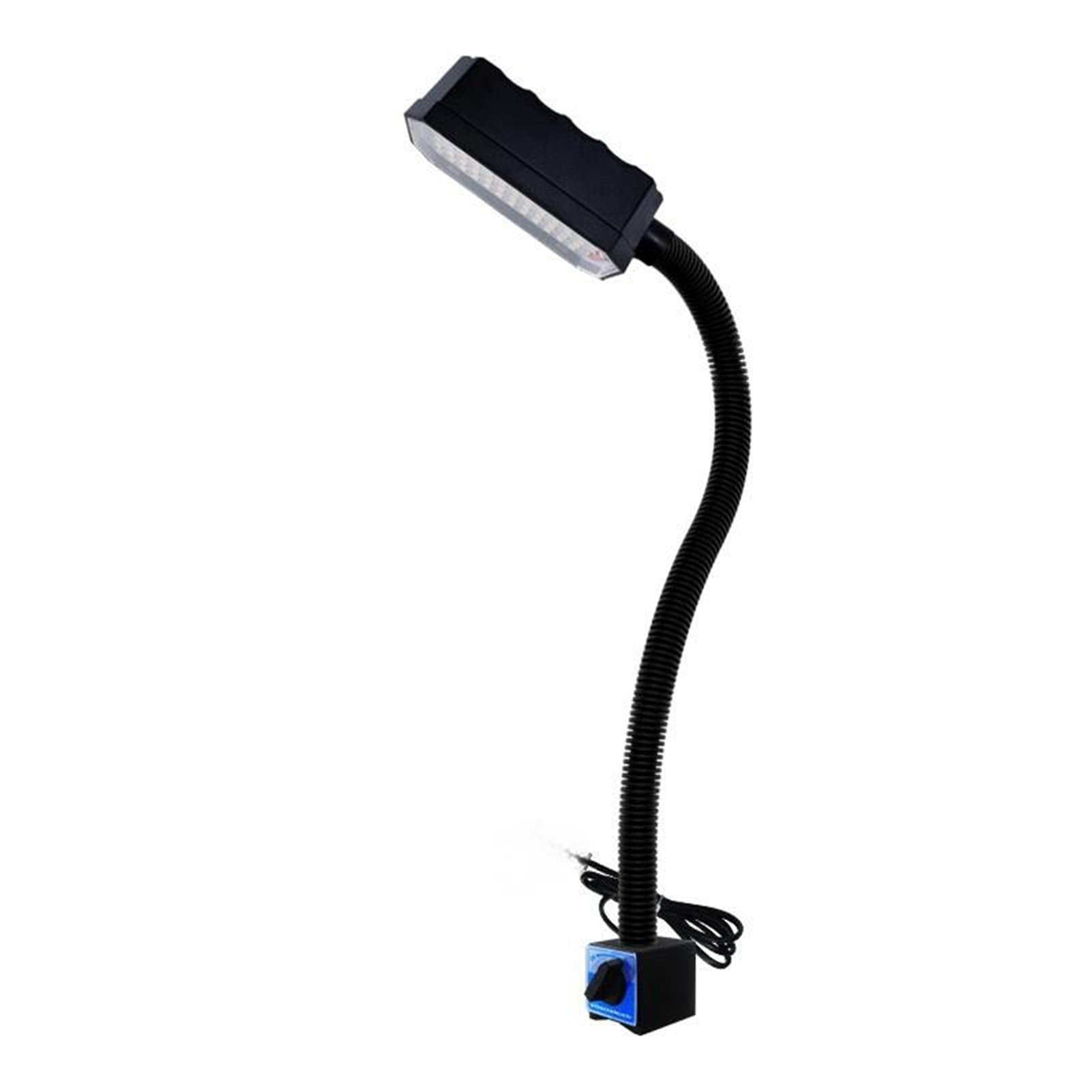 Travail Lampe de travail LED 700 mm for atelier CNC, tour, éclairage industriel 12/15/20 W 220/24 V, col de cygne flexible, base magnétique for établi pour tour, établi(15W switching magnet,220)