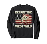 Keepin' The West Wild Vintage USA Flag Tee