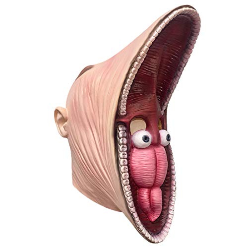 Vampiro, Book Wasrod Barbara Máscara Adam Maitland Máscara de látex aterrador de cabeza completa (blanco-B)