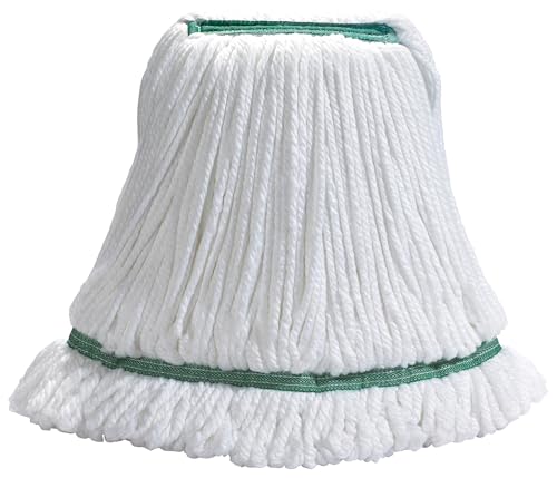 Image of Winco Green Medium Microfiber Mop Head