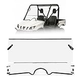 HECASA Front Flip Full Windshield Compatible with 2004-2013 Yamaha Rhino 450/660/700 Folding Windscreen 1/4“ Thickness Clear