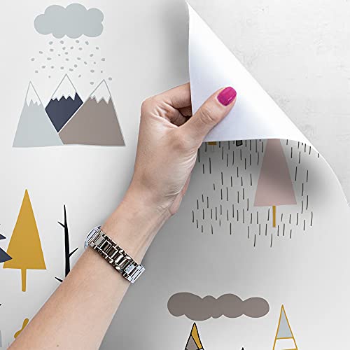 Papier Peint Magic-Stick Repositionnable Grand Format Motif Arbres