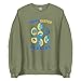 Banisiworld Happy Easter Ukraine - Ukrainian-themed eggs - Ukrainian Easter Unisex Sweatshirt Military Green