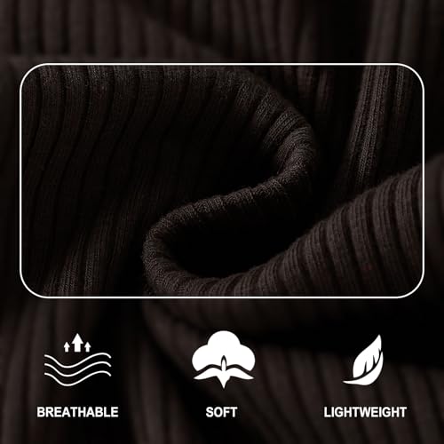 ROMPERINBOX Baby Girl Bodysuit 2 Pack, Long Sleeve Ribbed Knitted Onsies Ruffle Collar and Flutter Sleeve Fall Winter Clothes4