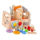 Pour enfants : différents jouets à outils, y compris diverses formes et fonctions, peuvent répondre aux différents besoins de jeu de votre enfant, tournez le à vis