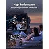 Wireless HDMI Transmitter and Receiver 4K Decode 1080P Output Ultra Low Latency, Plug&Play 2.4G/5G Portable Extender,165FT HD Display Adapter for TV Box/PC/Laptop/Projector/DV/Camera, Silver
