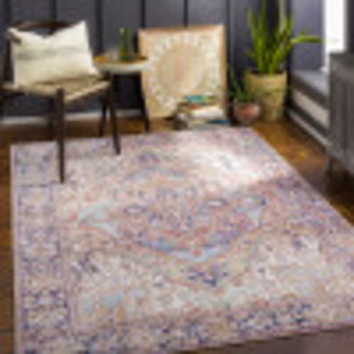 Artistic Weavers Reeta Vintage Medallion Area Rug,7'6" x 9'6",Bro...