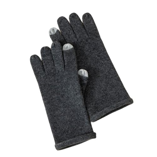 Guantes de cachemira elegantes y gruesos para niñas con estilo