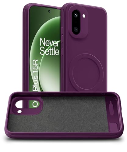 Image of WOW IMAGINE Back Case Cover for 1+ OnePlus 15R 5G | Soft Matte Silicone Case| Slim Fit & Shockproof | Camera Protection Bumper Cover (Purple)