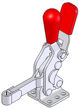 De-Sta-Co Toggle-Lock Plus Clamp, U-bar, Flange base, w/1,400 lbs. holding cap. (1 Each)