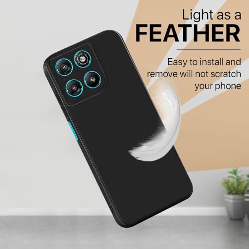 Image of Back Cover for Motorola Moto G67 Power 5G / G57 Power 5G | Full Camera Protection | Premium Liquid Silicon Case | Flexible Bumper Case for Motorola Moto G67 Power 5G / G57 Power 5G (Black)