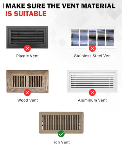 8 Pack Magnetic Vent Covers 5.5 X 12inch High Strength Vent Covers for Home Floor Vent Covers Air Vent Covers for Home Ceiling Registers Wall Home RV HVAC and AC Vents
