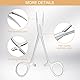 Elsrantor 2 Stück Piercing Zange, Piercing Zange für Kugeln, Zangenset, Kombizange, Flachzange, Mini Zange, Pliers Set, Feinmechaniker Zangen Set für DIY Handwerk Haustierpflege