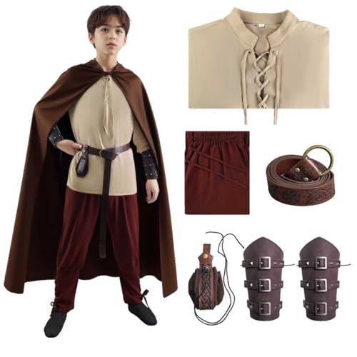 Disfraz medieval infantil pirata con camisa y pantalón