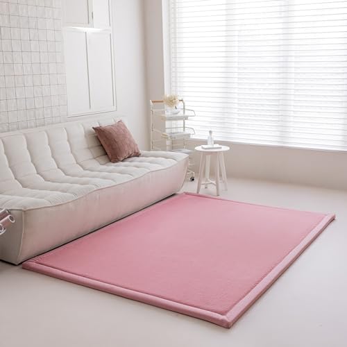 Loartee Faux Rabbit Fur Rug - 1.18" Thick Soft Fluffy