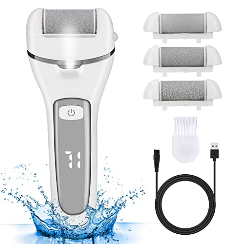 Czemo Pedicure Elettrico Professionale Piedi Calli Talloni Screpolati Lima Elettrica per Piedi Ricaricabile Lima per Piedi Elettrica con 3 Rulli di Ricambio