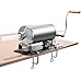 Produktbild COSTWAY 3,6L / 4,8L Wurstfüller manuell, Wurstmaschine aus Edelstahl, Wurstfüllmaschine inkl. 4 Füllrohre silber, Wurstpresse mit Tischklemme, Wurstspritze silber (4,8L)
