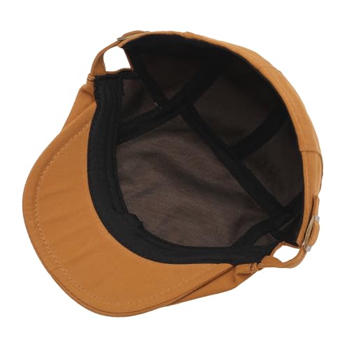Image of ZLYC Men Cotton Flat Cap Summer Scally Ivy Gatsby Newsboy Beret Driver Cabbie Hunting Hat