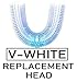 V-White U-Shaped Replacement Head for Ultrasonic Toothbrush — Food Grade Silicone Head with Bristles to Clean Between Teeth — Mouthpiece for Oral Hygiene and Preventive Care — Adult (1-Pack)