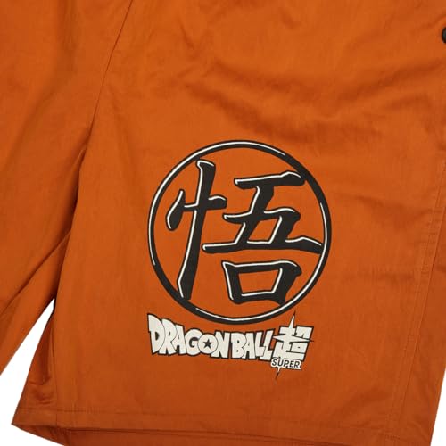 Dragon Ball Super: Super Hero Kanji Symbol Men's Orange Lounge Shorts4