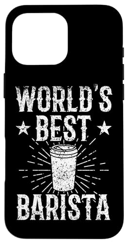 World's Best バリスタコーヒーメーカー バリスタ エスプレッソコーヒー スマホケース iPhone 16 Pro Max 用