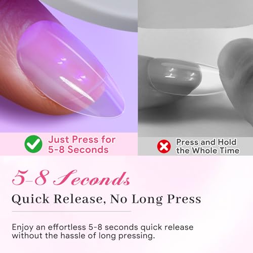 Image of U V Nail Tips Gel Glue, 15g Clear Lamp Curing Adhesive | 15g crystal clear solid gel glue for false acrylic nails, lamp cured with long-lasting hold and no yellowing.
