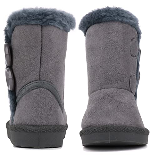 Image of Femizee Girls Boys Warm Winter Boots Kids Outdoor Snow Boots(Toddler /Little Kid)