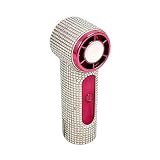 Generico Ventilatore Turbo portatile portatile, Fashion Full Diamond, ventilatore personale, mini ventilatori tascabili ricaricabili per esterni, per viaggi, campeggio, spiaggia all'aperto