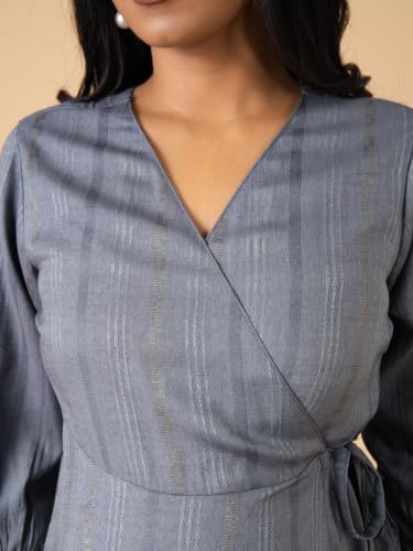 Image of The Mom Store Maternity and Nursing Wrap Dress for New Mom | Pre and Post Pregnancy Wear for Womens | Trendy Stylish Printed Friendly Dresses for Women | Comfortable