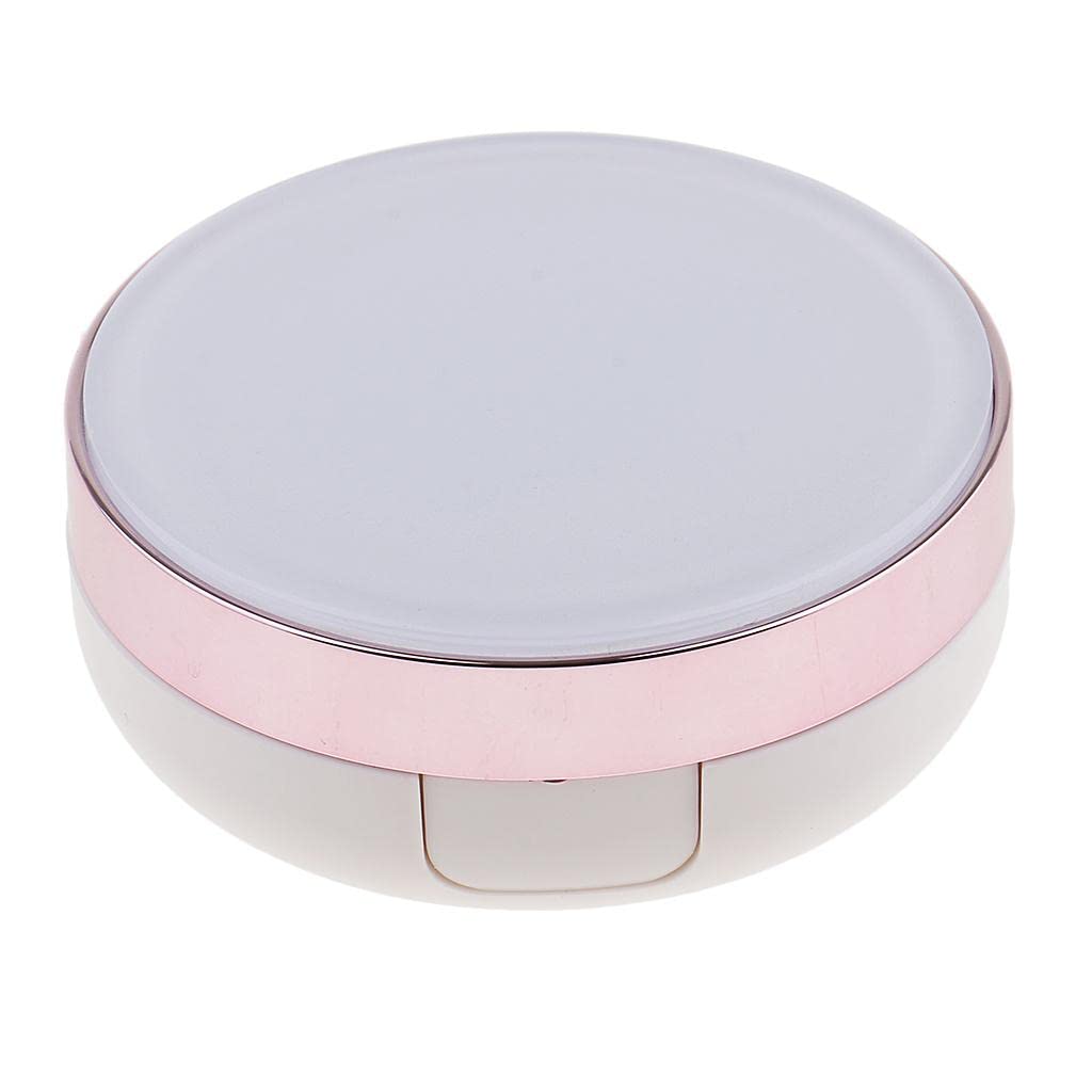 LOSA Round Empty Luxurious Portable Air Cushion Puff Box BB Cream Container Case Pink-image-12