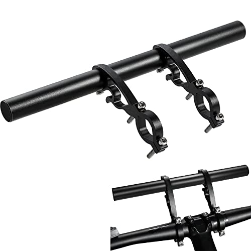 Bike Bicycle Double Handlebar Extender Extension 11.8(30 cm) Aluminum alloy Super Long Bracket AccessoriesFor Bike Mounts GPS Units Headlights Light Lamp Phone Mount For 20mm-32mm caliber