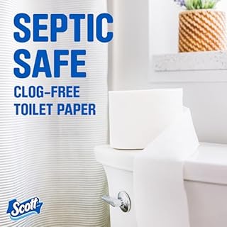 Scott ComfortPlus Toilet Paper, 36 Double Rolls, 231 Sheets per Roll, Septic-Safe, 1-Ply Toilet Tissue