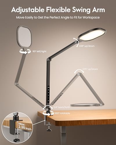 Image of Zoom Lighting for Computer, LED Desk Lamp with Clamp for Video Conference