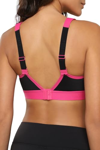 Image of Van Heusen Women Nylon Blend Wireless Non Padded High Impact Sports Bra -Anti Bacterial, Moisture Wicking
