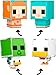 Mattel Minecraft Flippin’ Figs 2-Pack Action Figures, Set with Sheep & Chicken Jockey with 2-in-1 Fidget Play, 3.75-inch Scale, Large Heads & Pixelated Design