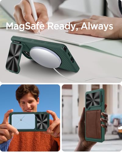 Coque fine pour Galaxy S25 Ultra avec support de visionnage et protège-objectif - 7