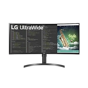 LG 35WN75C-B MONITOR, 35 inch, 21:9e gebogen, VA QHD (3440 x 1440), HDMI, DisplayPort, USB-C, USB 3.0, Zwart