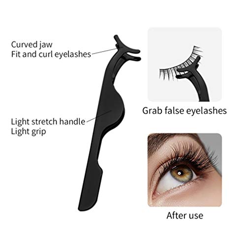 Lurrose Curvex Ferramentas Set- Cílios Kits de Maquiagem- Almofadas de Recarga de Silicone- Pinças d