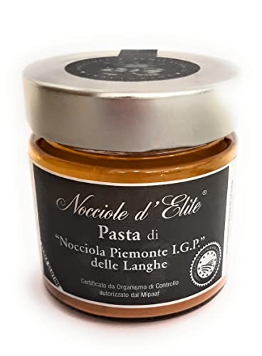 Haselnusspaste | Haselnussmus aus 100% Piemonteser Haselnüsse, Pasta di Nocciola Piemonte I.G.P. d´Elite 200g, Haselnusscreme