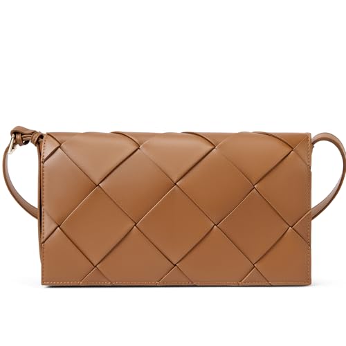 Image of BOSTANTEN Woven Purses for Women Vegan Leather Hobo Bag Shoulder Handbags