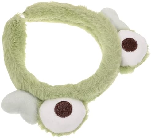 GALPADA Animal Ear Headbands, Kawaii Spa Headband Cute Green Frog Headband Fitness Sweatbands Sport Hair Bands Moisture Wicking Headband Women Yoga Headwraps